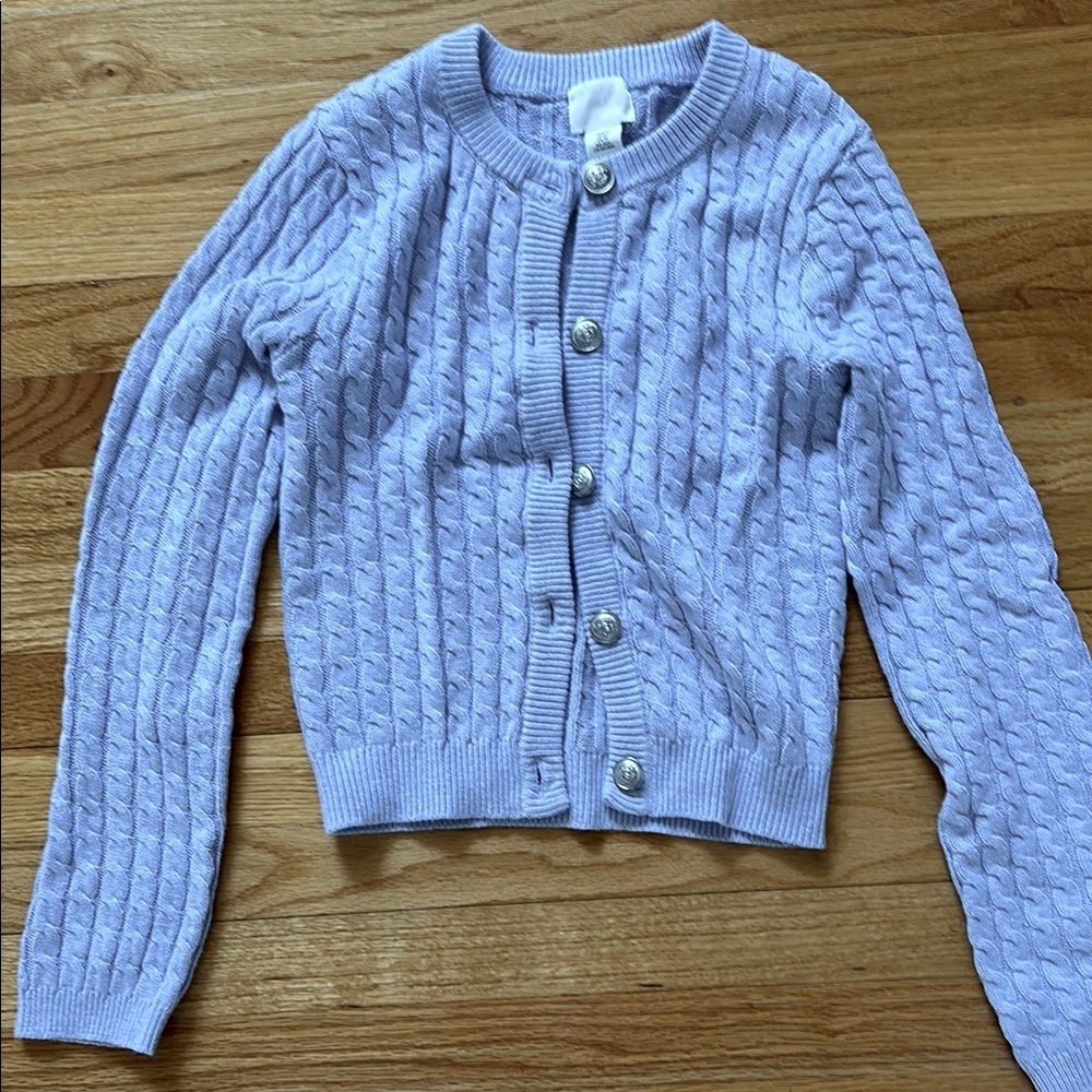 H&M Women's Blue Cable Knit Sweater NWOT